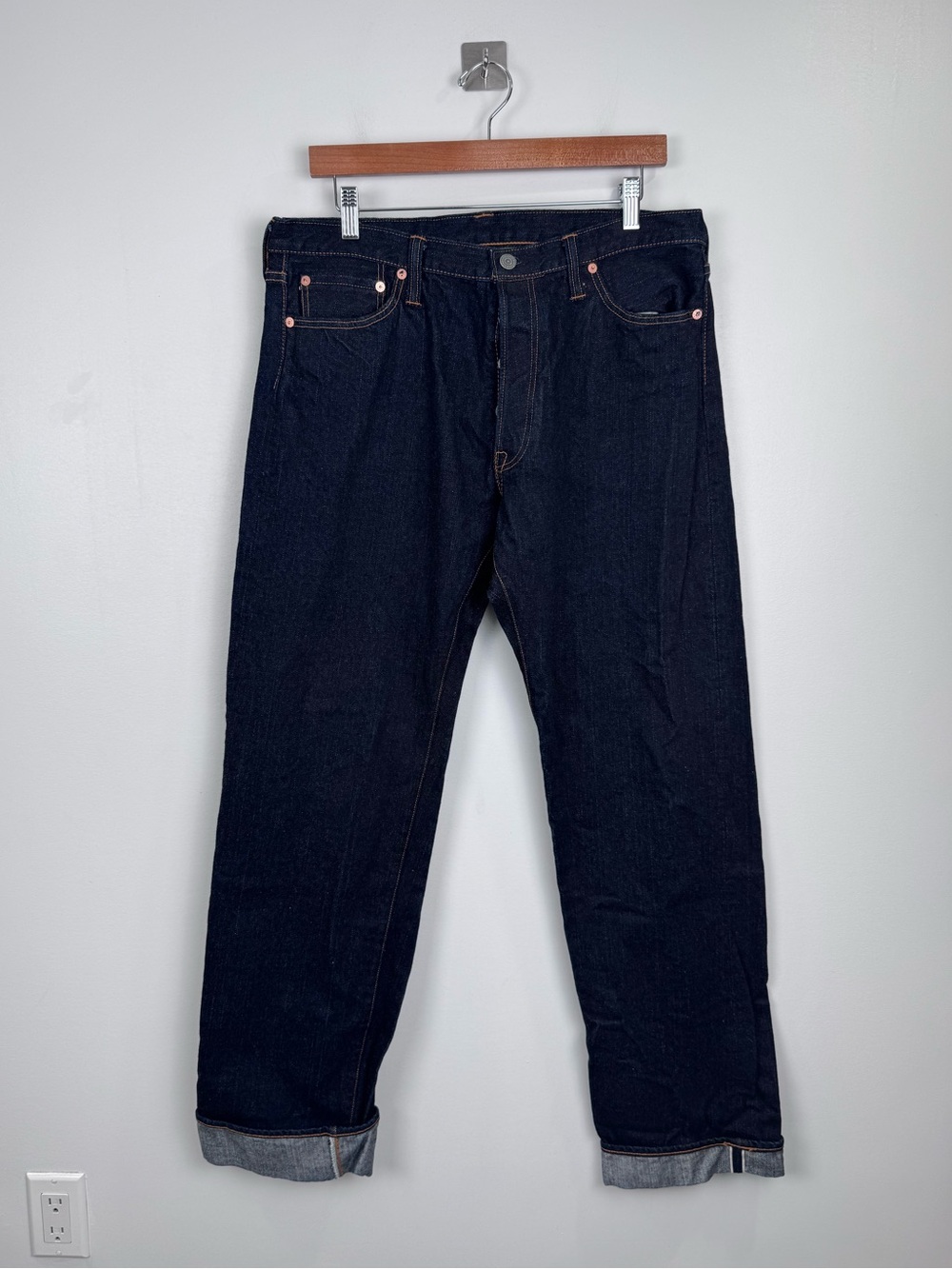 The Flat Head Men 3009 Japanese Selvedge Denim Straight Leg Jean W36 L34